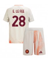 AS Roma Enzo Le Fee #28 Vieraspaita Lasten 2024-25 Lyhythihainen (+ shortsit)